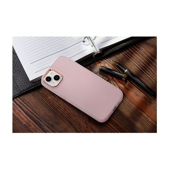 Husa FRAME pentru IPHONE 16 Pro roz pudrat