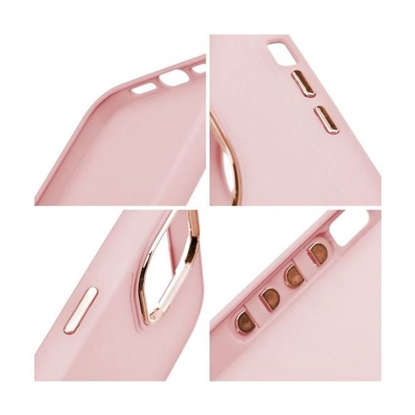 Husa FRAME pentru IPHONE 16 Pro roz pudrat