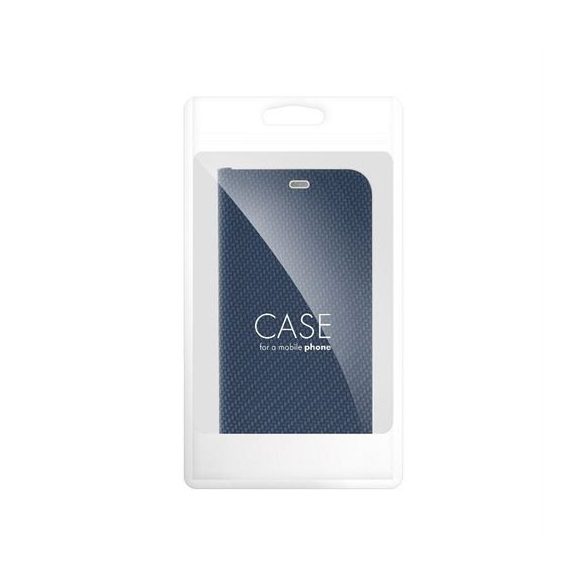 LUNA Book Carbon pentru IPHONE 16 albastru