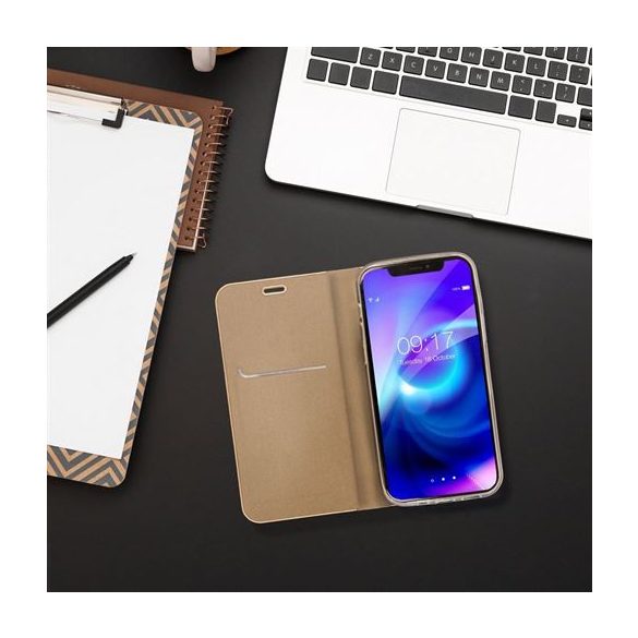 LUNA Book Gold pentru IPHONE 16 Plus gold