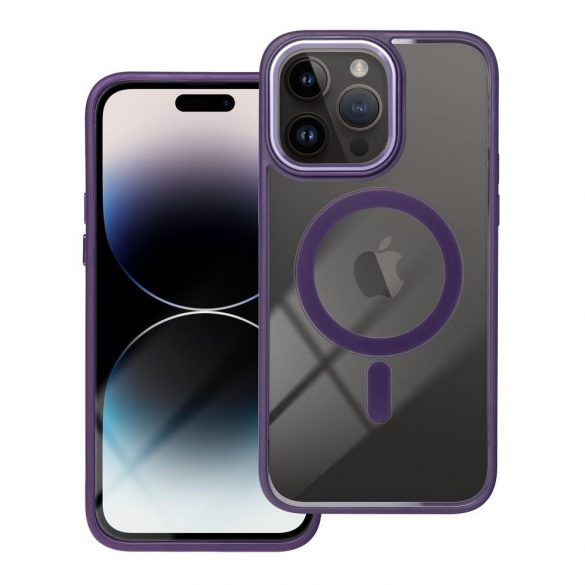 Husă COLOR EDGE MAG COVER compatibilă cu MagSafe pentru IPHONE 16 violet intens