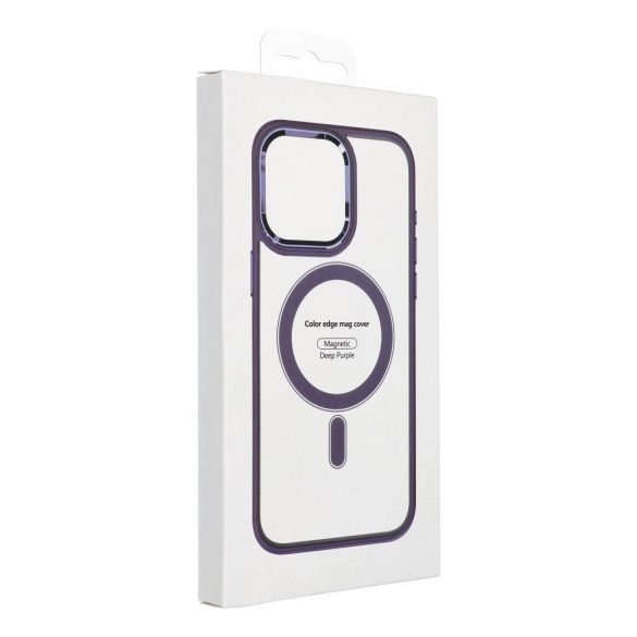 Husă COLOR EDGE MAG COVER compatibilă cu MagSafe pentru IPHONE 16 violet intens