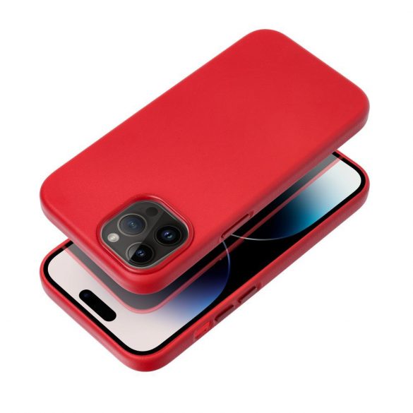 Husa LEATHER MAG COVER pentru IPHONE 16 Pro rosie