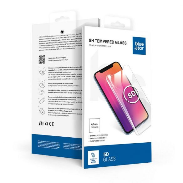 Steaua albastră din sticlă temperată - Realme 12 Plus - Steaua albastră din sticlă temperată neagră