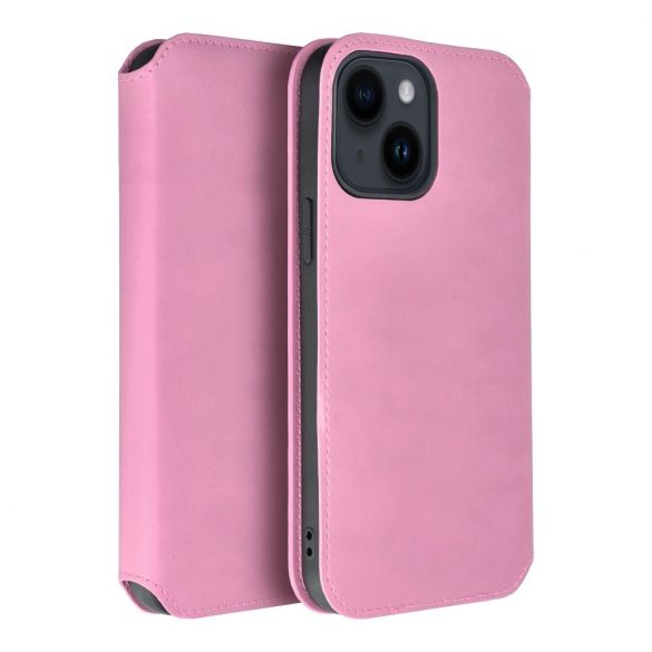 DUAL POCKET Husă carte pentru IPHONE 16 Pro roz deschis