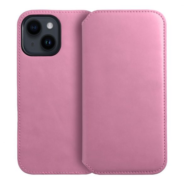 DUAL POCKET Husă carte pentru IPHONE 16 Pro roz deschis