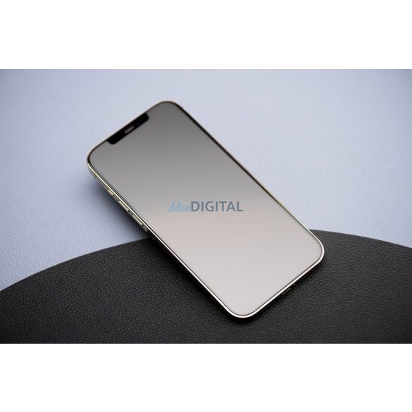 Sticlă temperată Forcell Matt Glass cu finisaj negru pentru iPhone 12 Pro Max