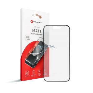 Sticlă temperată Forcell Matt Glass cu finisaj negru iPhone 13 Pro/14