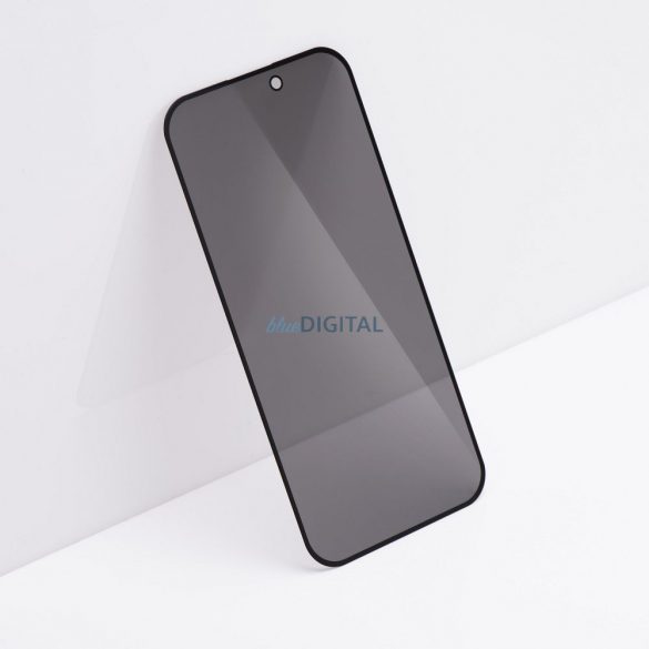 Forcell Privacy Glass sticlă temperată anti-reflexivă cu finisaj negru pentru iPhone 12/12 Pro