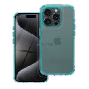 Carcasă MATRIX CLEAR pentru iPhone 14 - albastru turcoaz