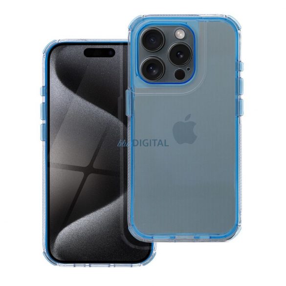 Carcasă MATRIX CLEAR pentru iPhone 14 Pro - albastru