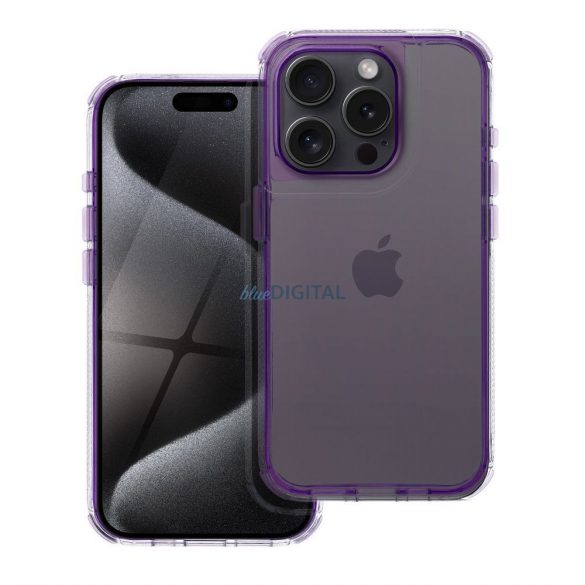 Carcasă MATRIX CLEAR pentru iPhone 14 Pro - violet deschis