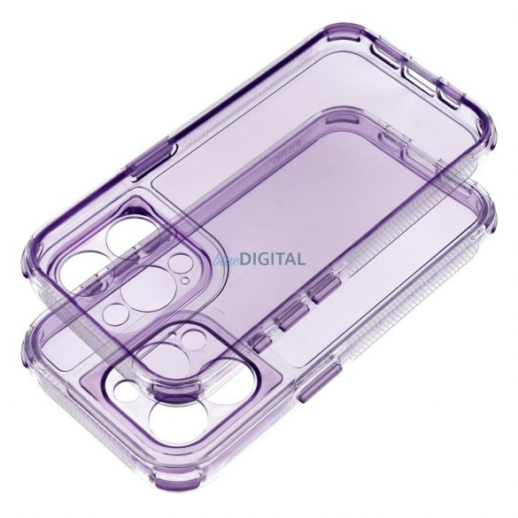 Carcasă MATRIX CLEAR pentru iPhone 14 Pro - violet deschis