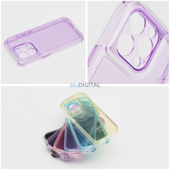 Carcasă MATRIX CLEAR pentru iPhone 14 Pro - violet deschis