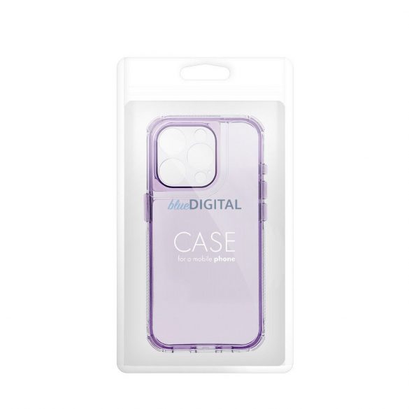 Carcasă MATRIX CLEAR pentru iPhone 14 Pro - violet deschis