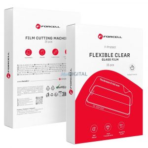 Forcell F-Protect Flexible Clear (TPH) HD folie transparentă pentru mașină de tăiat 196 x 125 mm (25 buc/set)