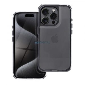 Carcasă MATRIX CLEAR pentru iPhone 15 - negru