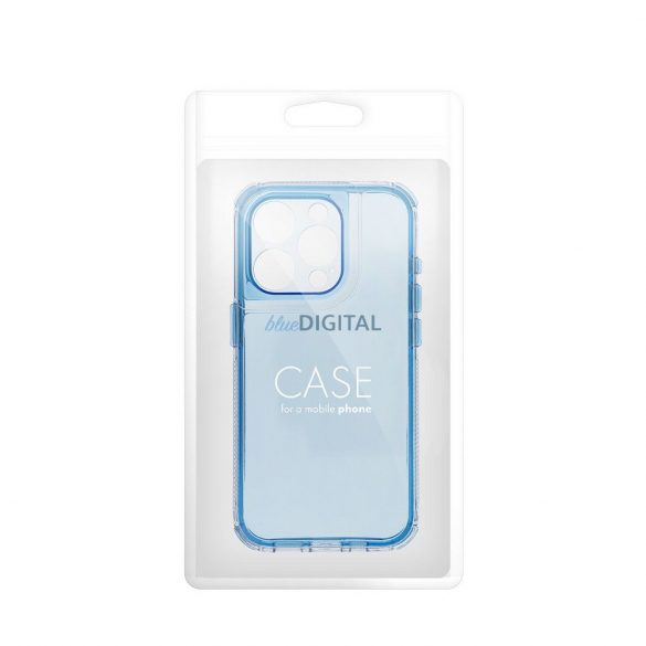 Carcasă MATRIX CLEAR pentru iPhone 15 - albastru