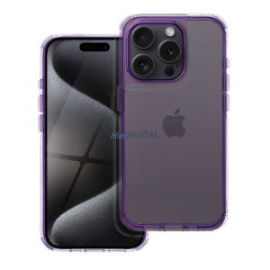 Carcasă MATRIX CLEAR pentru iPhone 15 Pro - violet deschis