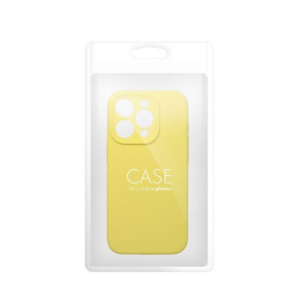 Husa SILICON 2mm pentru IPHONE 16 Plus lemon