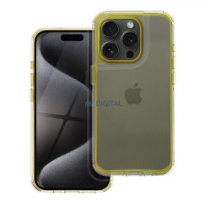 Carcasă MATRIX CLEAR pentru iPhone 14 Pro - galben