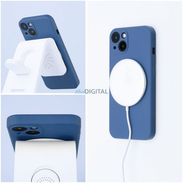 SILICONE MAG COVER Husă compatibilă MagSafe pentru iPhone 16 Plus - albastru