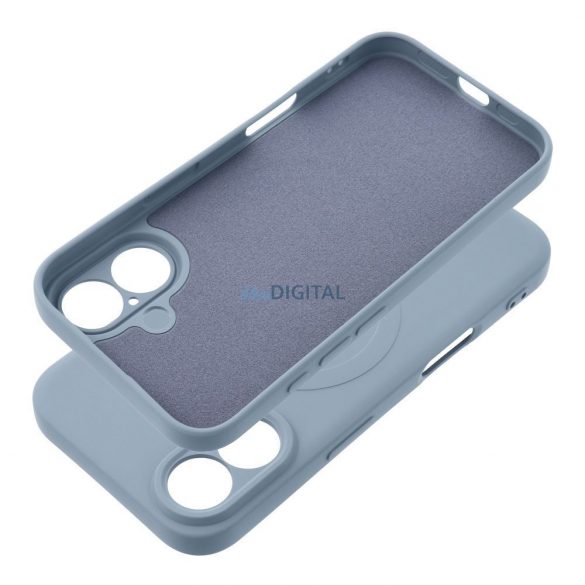 SILICONE MAG COVER Carcasă compatibilă MagSafe pentru iPhone 16 - albastru deschis