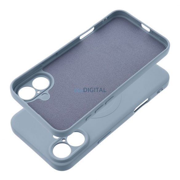 SILICONE MAG COVER Carcasă compatibilă MagSafe pentru iPhone 16 Plus - albastru deschis