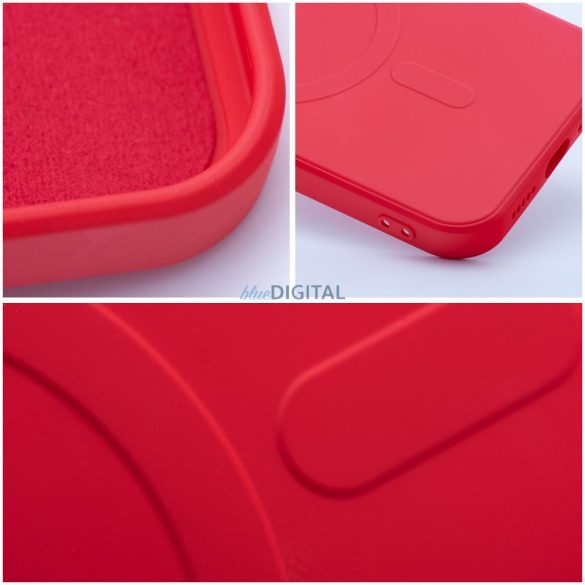 SILICONE MAG COVER Carcasă compatibilă MagSafe pentru iPhone 16 Pro - roșu