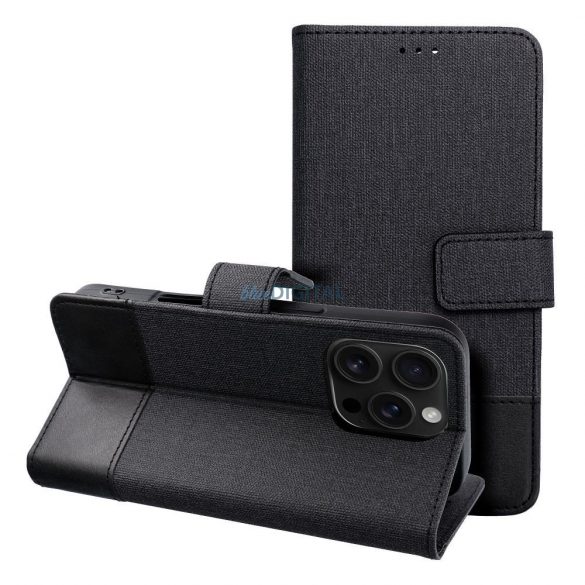 Husă de carte GOMMA Huawei P30 Lite - negru