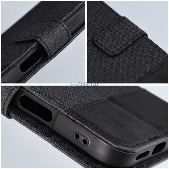 Husă de carte GOMMA Huawei P30 Lite - negru