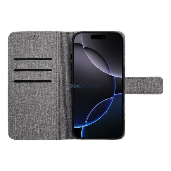 Husă de carte GOMMA Huawei P30 Lite - gri