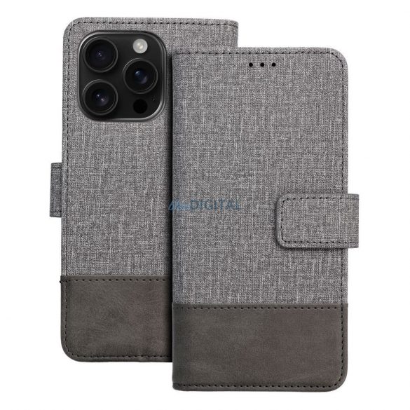 Husă de carte GOMMA Samsung Galaxy M12/A12 - gri