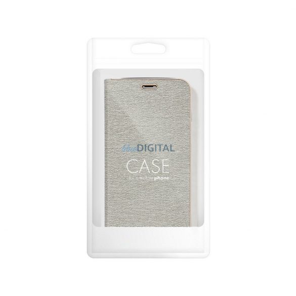 Carnet auriu LUNA cu ornamente aurii Samsung Galaxy S24 FE - argintiu