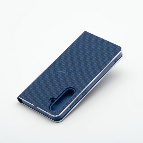 LUNA carcasă de carte din fibră de carbon Samsung Galaxy A16 5G - albastru