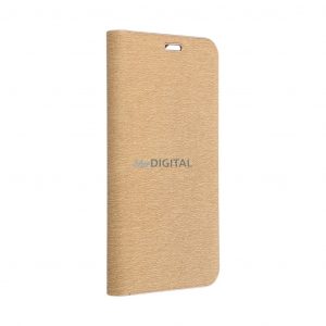 Carnet auriu LUNA cu ornamente aurii pentru Samsung Galaxy A16 5G - auriu