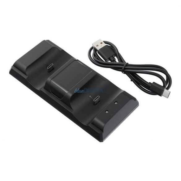 PS5 controler de încărcare dock dublu de încărcare P201 negru