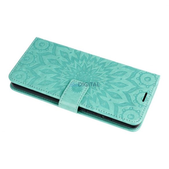 Carcasă de carte MEZZO Samsung Galaxy S24 FE - verde mandala