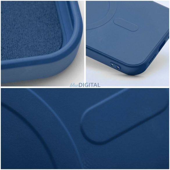 SILICONE MAG COVER Husă compatibilă MagSafe pentru Samsung Galaxy A16 - albastru