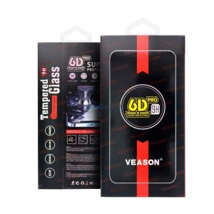 Veason 6D Pro film de sticlă cu ornamente negre pentru Xiaomi Redmi 14C