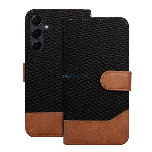 Geantă de carte JEANS Huawei P30 Lite - negru