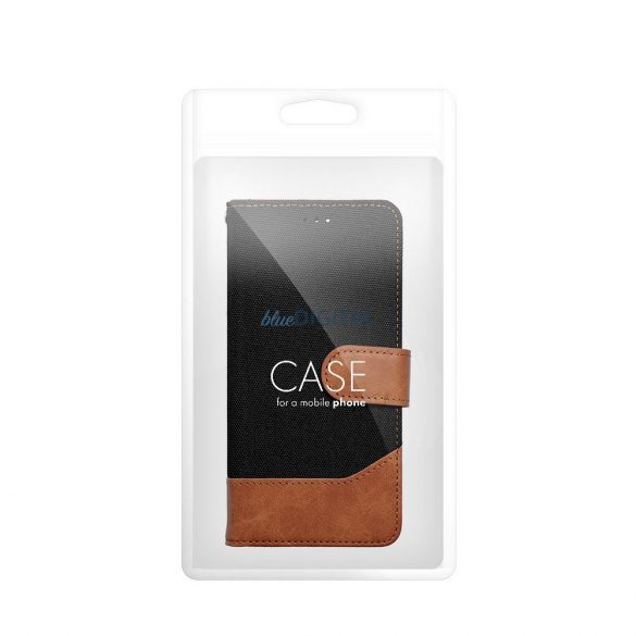 Geantă de carte JEANS Huawei P30 Lite - negru