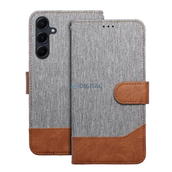 Geantă de carte JEANS Huawei P30 Lite - gri