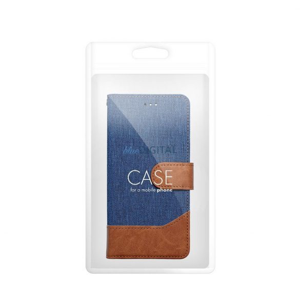 JEANS carcasă de carte iPhone 16 Pro Max - albastru