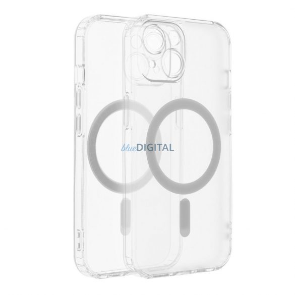 Carcasă FROST MAG COVER cu protecție pentru cameră, compatibilă cu MagSafe iPhone 16 - transparentă