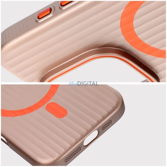 Carcasă SIMPLY MagSafe compatibilă pentru iPhone 15 - aur roz
