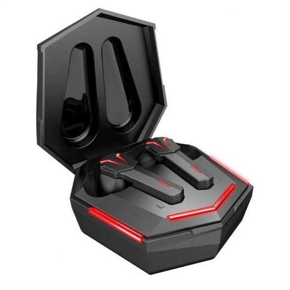 Căști Bluetooth TWS ART AP-TW-G10 GAMING cu microfon și stație de andocare cu tip C negru