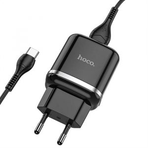 Încărcător HOCO USB 3A QC3.0 Fast Charge Special Single Port cu cablu tip C N3 negru