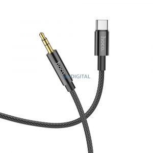 HOCO cablu AUX Audio Jack 3,5mm la Tip C UPA19 1m negru