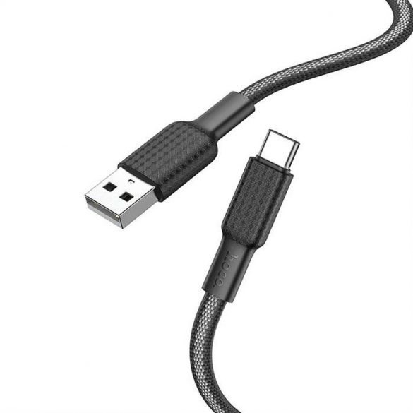 HOCO cablu USB la Tip C 3A Jaeger X69 1m negru alb